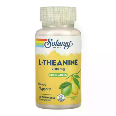 L-Theanine 200mg 30 Chewables, Solaray - Chewables