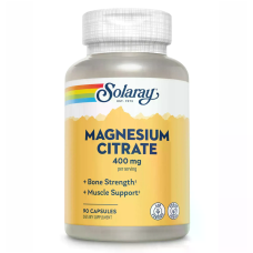 Magnesium Citrate 400mg 90 Caps, Solaray - Caps