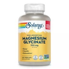 Magnesium Glycinate 350mg 120 Veg Caps, Solaray - Caps