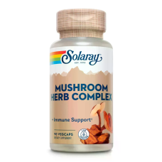Mushroom Herb Complex 90 Veg Caps, Solaray - caps
