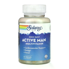 Once Daily Active Man Multivitamin 90 Veg Caps, Solaray - Veg Caps