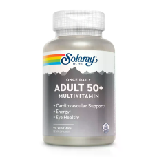 Once Daily Adult 50 plus Multivitamin 90 Veg Caps, Solaray - caps