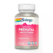 Once Daily Prenatal Multivitamin 90 Veg Caps, Solaray - caps