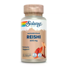 Reishi Mushroom 600mg 100 Veg Caps, Solaray - Veg Caps