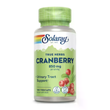 True Herbs Cranberry 850mg 100 Veg Caps, Solaray - Veg Caps