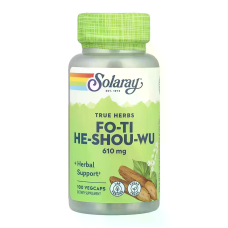 True Herbs Fo-Ti He-Shou-Wu 610mg 100 Veg Caps, Solaray - Veg Caps