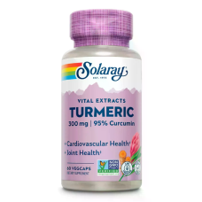 Turmeric 300mg 95% Curcumin 60 Veg Caps, Solaray - Veg Caps
