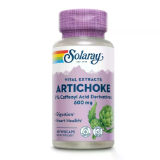 Vital Extracts Artichoke 600mg 60 Veg Caps, Solaray - Veg Caps