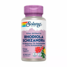 Vital Extracts Rhodiola Schizandra 500mg 60 Veg Caps, Solaray - Veg Caps