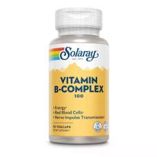 Vitamin B-Complex 100 50 Veg Caps, Solaray - Veg Caps