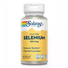Yeast-Free Selenium 100mcg 90 Veg Caps, Solaray - Veg Caps