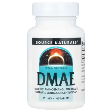 DMAE 351mg 100 Tabs, Source Naturals - Tabs