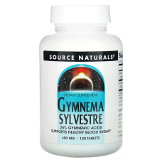 Gymnema Sylvestre 450mg 120 Tabs, Source Naturals - Tabs