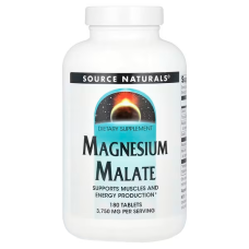 Magnesium Malate 180 Tabs, Source Naturals - Tabs