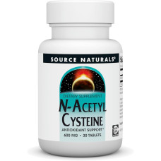 N-Acetyl Cysteine 600mg 30 Tabs, Source Naturals - Tabs