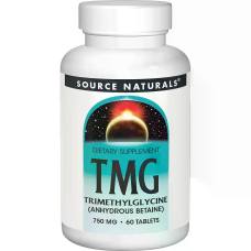 TMG Trimethylglycine 750mg 60 Tabs, Source Naturals - Tabs