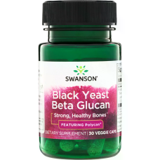Black Yeast Beta Glucan 150mg 30 Veg Caps, Swanson - Veg Caps