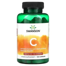 Buffered Vitamin C 500mg with Bioflavonoids 100 Caps, Swanson - Caps