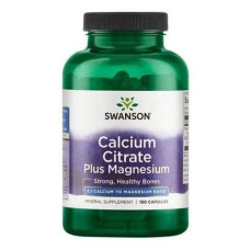 Calcium Citrate Plus Magnesium 150 Caps, Swanson - Caps