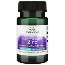 Chelated Zinc Glycinate 30mg 90 Caps, Swanson - Caps