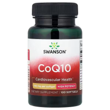 CoQ10 High Potency 100mg 100 Softgels, Swanson - Softgels
