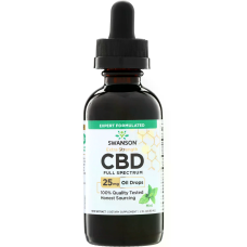 Extra Strength CBD Oil 60ml, Swanson - Mint