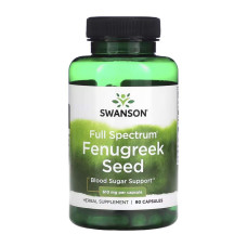 Fenugreek Seed 610mg 90 Caps, Swanson - Caps