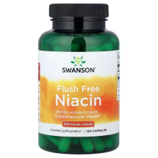 Flush Free Niacin 500mg 120 Caps, Swanson - Caps