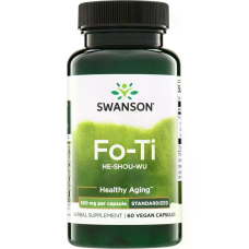 Fo-Ti Extract He-Shou-Wu 500mg 60 Veg Caps, Swanson - Veg Caps