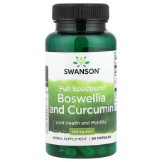 Full Spectrum Boswellia and Curcumin 60 Caps, Swanson - Caps