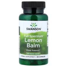 Full Spectrum Lemon Balm 500mg 60 Caps, Swanson - Caps
