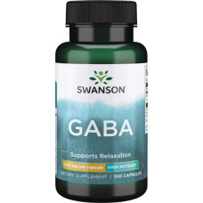 GABA 500mg 100 Caps, Swanson - Caps
