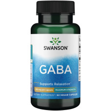 GABA 750mg 60 Caps, Swanson - Caps