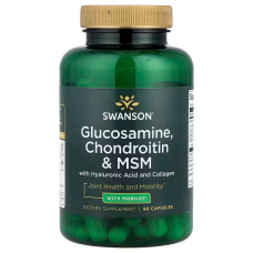 Glucosamine, Chondroitin & MSM With Hyaluronic Acid and Collagen 90 Caps, Swanson - Caps