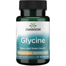 Glycine 500mg 60 Veg Caps, Swanson - Veg Caps