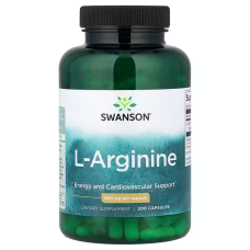 L-Arginine 500mg 200 Caps, Swanson - Caps