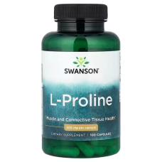 L-Proline 500mg 100 Caps, Swanson - Caps