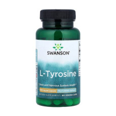 L-Tyrosine 500mg 60 Veg Caps, Swanson - Caps
