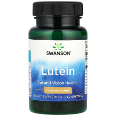 Lutein 40mg 60 Softgels, Swanson - Softgels