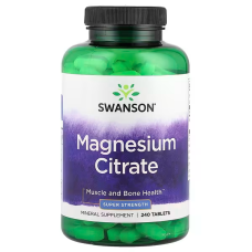 Magnesium Citrate 225mg 240 Tabs, Swanson - Tabs