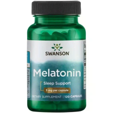 Melatonin 3mg 120 Caps, Swanson - Caps