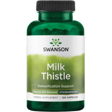 Milk Thistle Features 80% Silymarin 120 Caps, Swanson - Caps