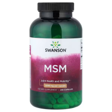 MSM 1000mg 240 Caps, Swanson - Caps