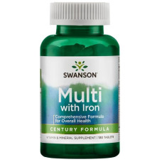 Multi with Iron Century Formula 130 Tabs, Swanson - Tabs