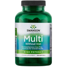 Multi without Iron High Potency 120 Softgels, Swanson - Softgels