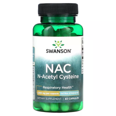 N-Acetyl L-Cysteine 1000mg 60 Caps, Swanson - Caps