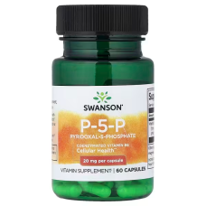 P-5-P 20mg 60 Caps, Swanson - Caps
