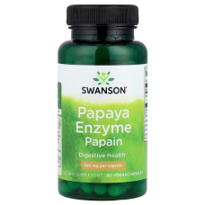Papaya Enzyme 100mg 90 Veg Caps, Swanson - Veg Caps