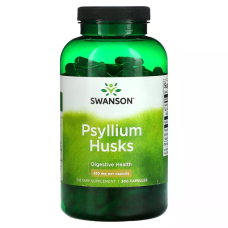 Psyllium Husk 610mg 300 Caps, Swanson - Caps