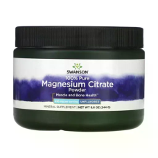Pure Magnesium Citrate Powder 244g, Swanson - Unflavored
